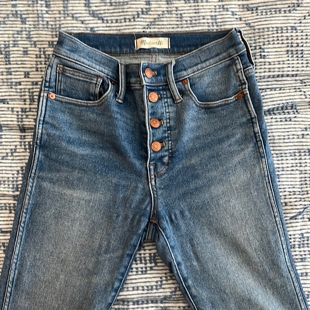 Madewell high rise 10 inch skinny jeans